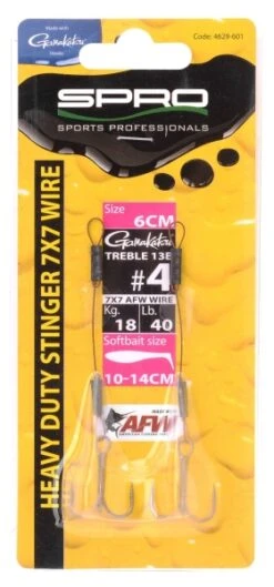 Spro Heavy Duty Stinger 7X7 6cm/#4/18kg