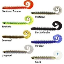 Westin Ringteez Curltail 10 Cm Seaweed ( 8 Stuks)